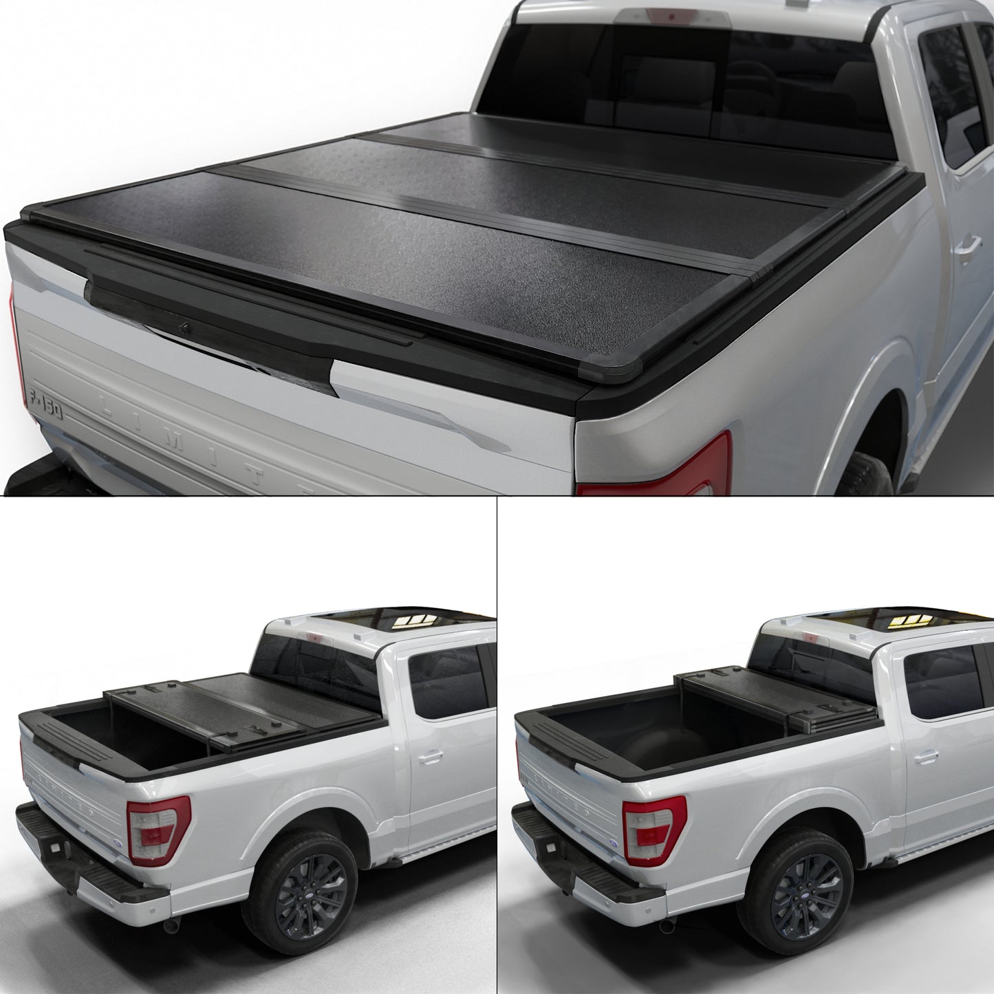 Ford F150 (2015–2025) – Hard Folding Truck Bed Tonneau Cover