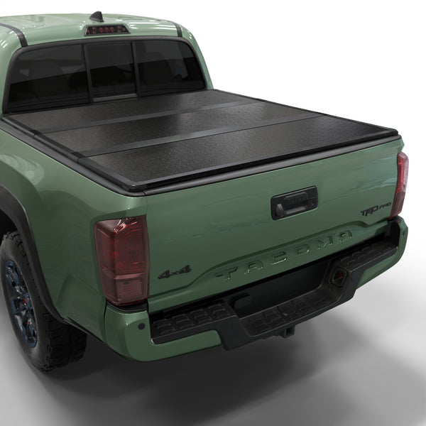Toyota Tacoma - Hard Trifold Truck Bed Tonneau Cover - w/OE Track System