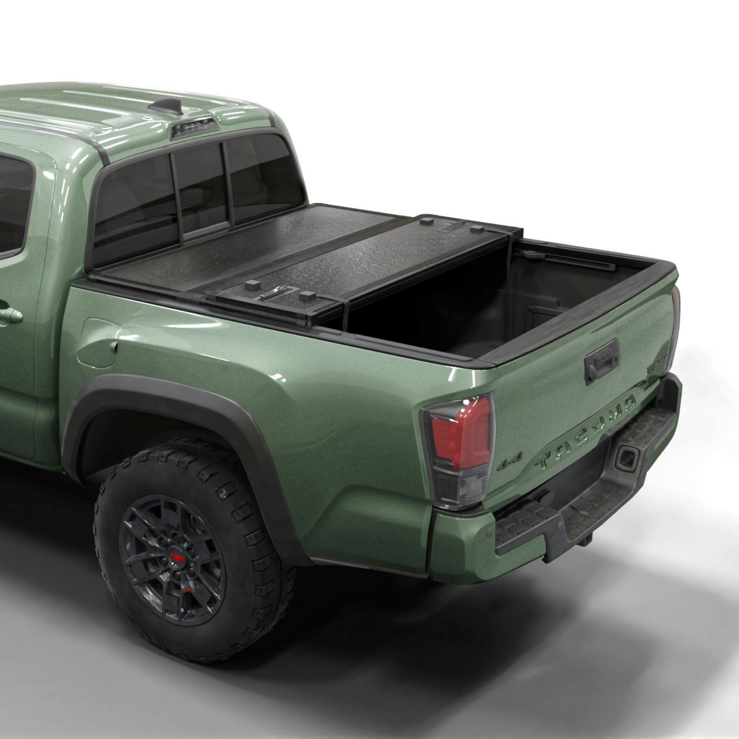 Toyota Tacoma - Hard Trifold Truck Bed Tonneau Cover - w/OE Track System
