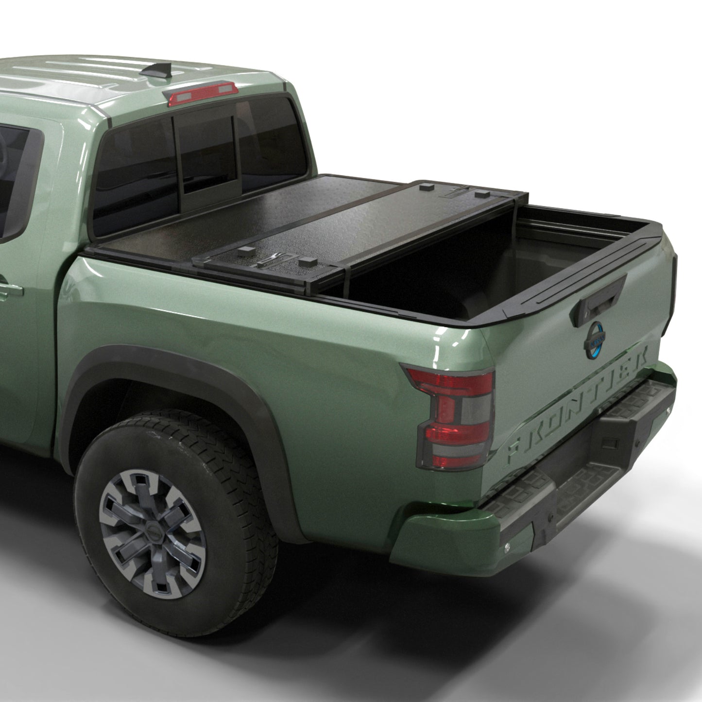 Nissan Frontier Hard Folding Truck Bed Tonneau Cover Fits (2005-2026) 5ft Bed (60")