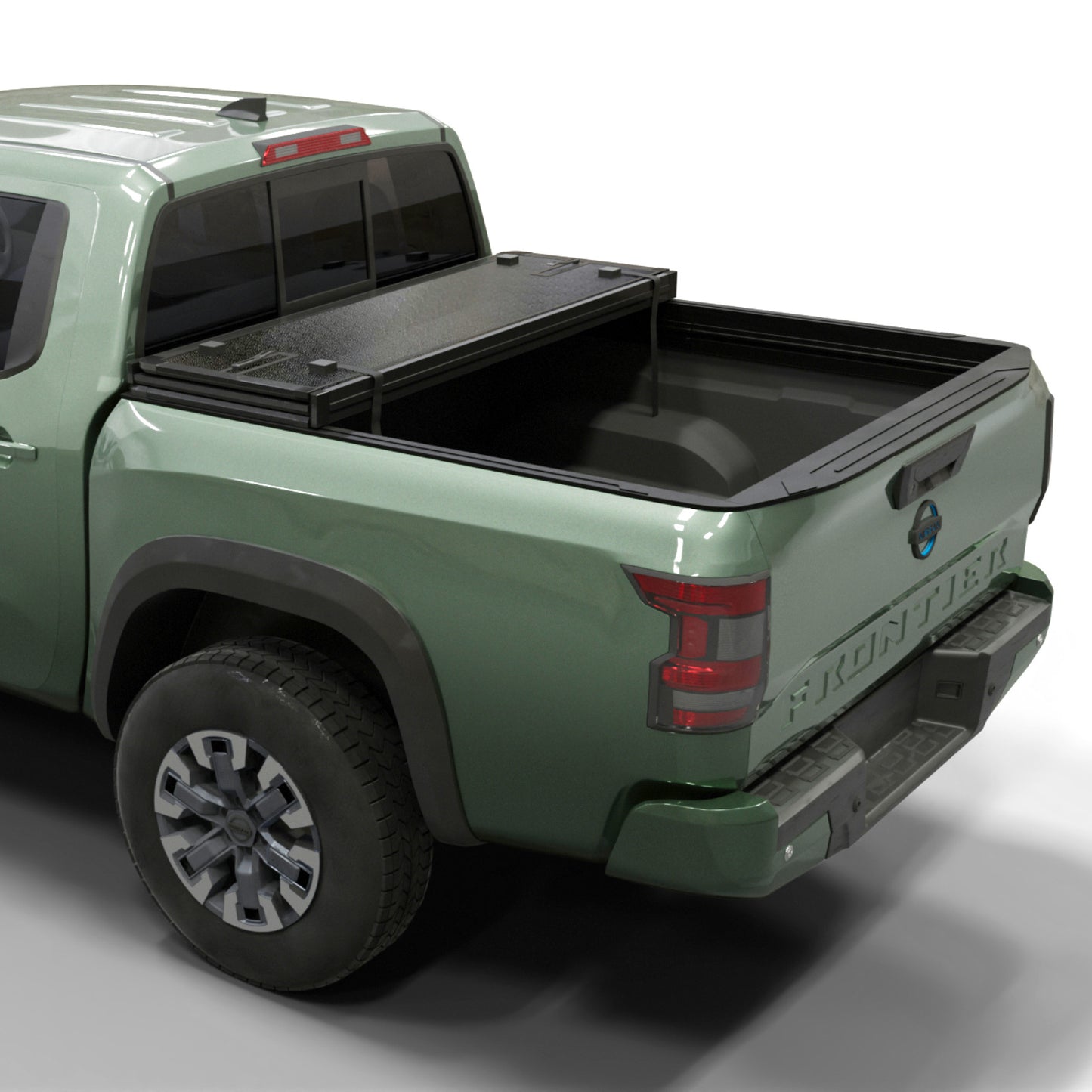 Nissan Frontier Hard Folding Truck Bed Tonneau Cover Fits (2005-2026) 5ft Bed (60")