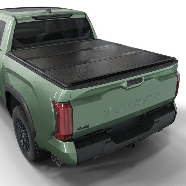 Toyota Tundra - Hard Trifold Truck Bed Tonneau Cover - With OE Rail System