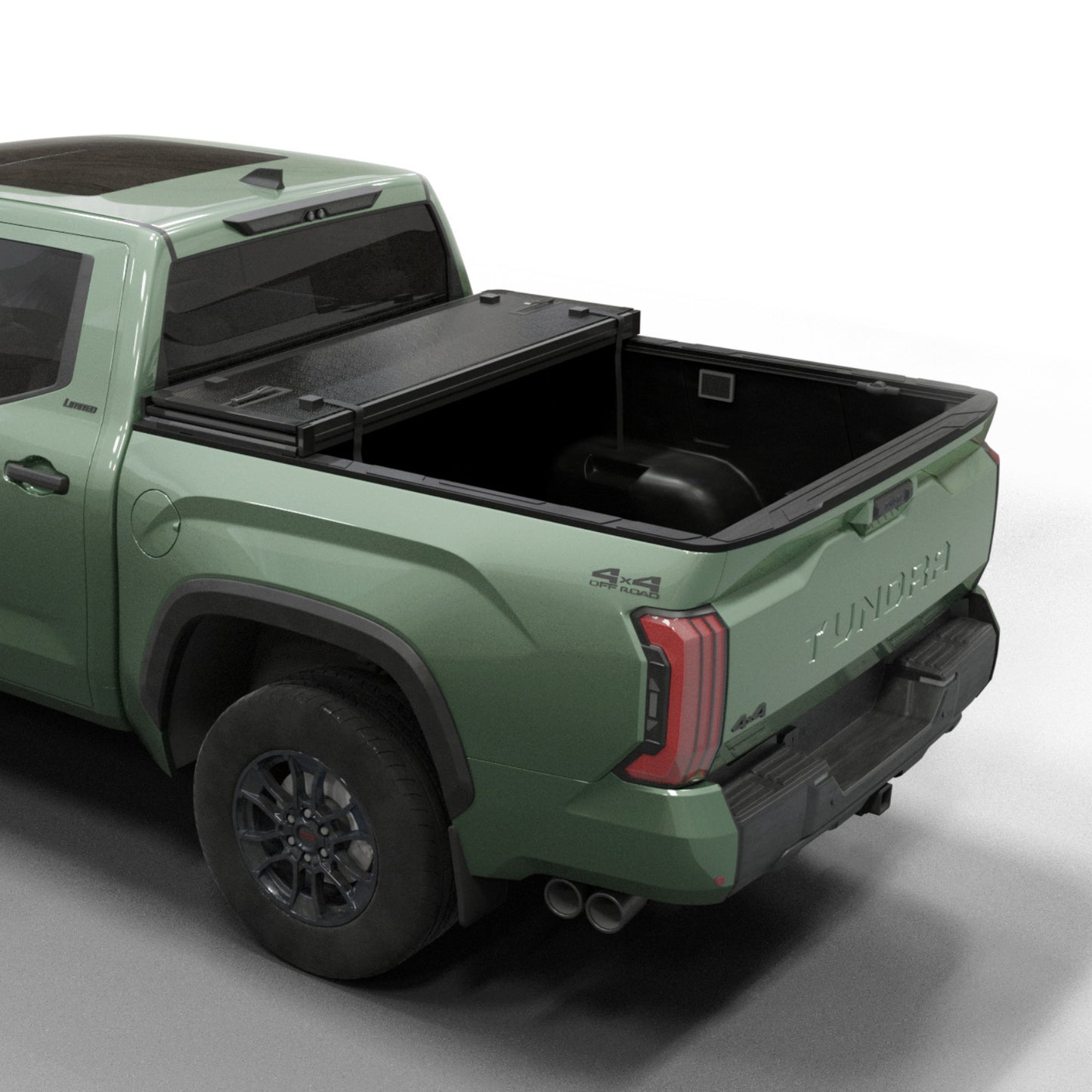 Toyota Tundra - Hard Trifold Truck Bed Tonneau Cover - With OE Rail System