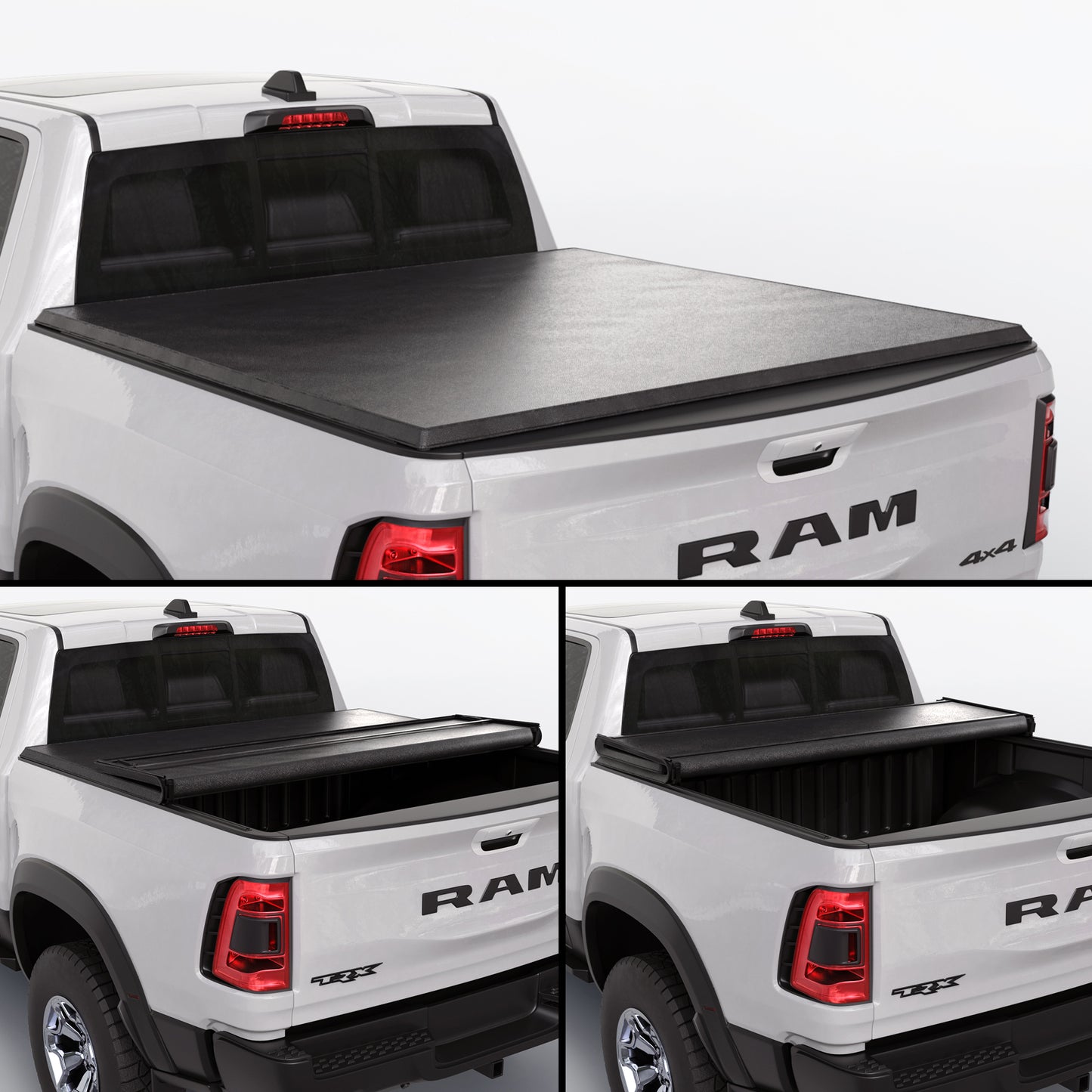 Dodge Ram 1500 (2009 - 2025) - Soft Trifold Truck Bed Tonneau Cover - Without Ram Box