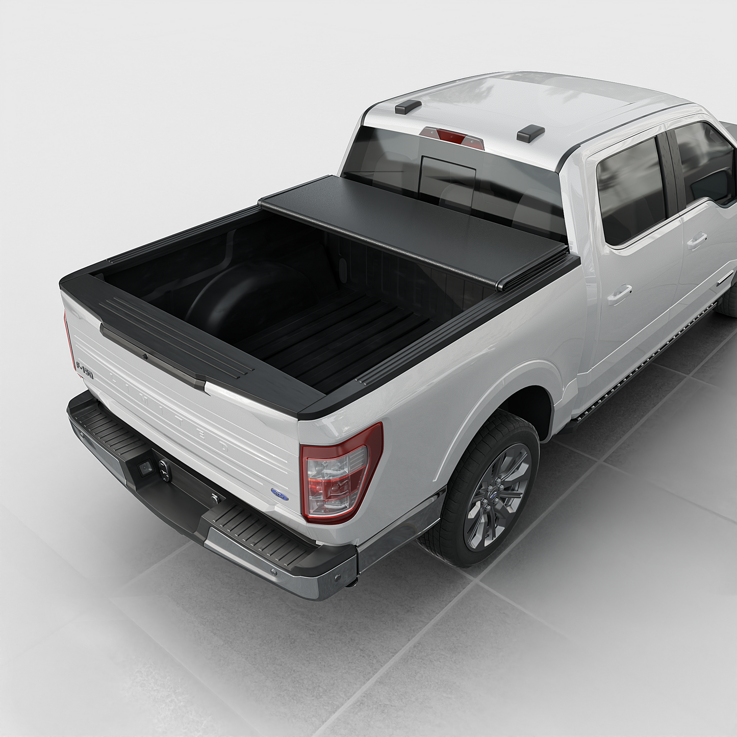 Ford F-150 (2015-2026) - Low Profile Hard Folding Truck Bed Tonneau Cover