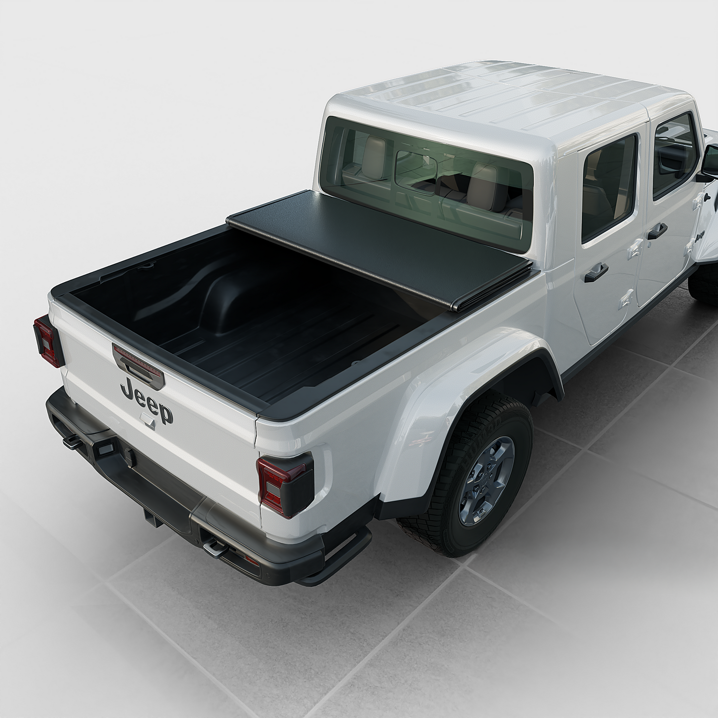 Jeep Gladiator (2020-2025) - Low Profile Hard Folding Truck Bed Tonneau Cover - 5' Bed (60.3")