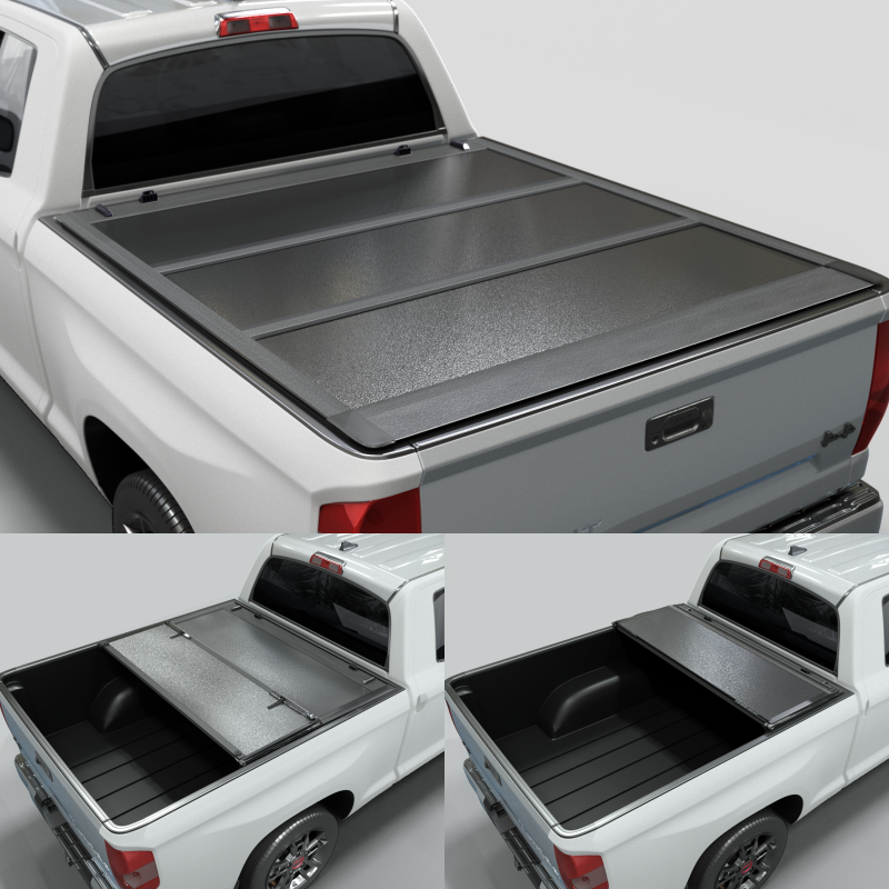 Toyota Tundra (2022-2025) - Low Profile Hard Folding Truck Bed Tonneau Cover