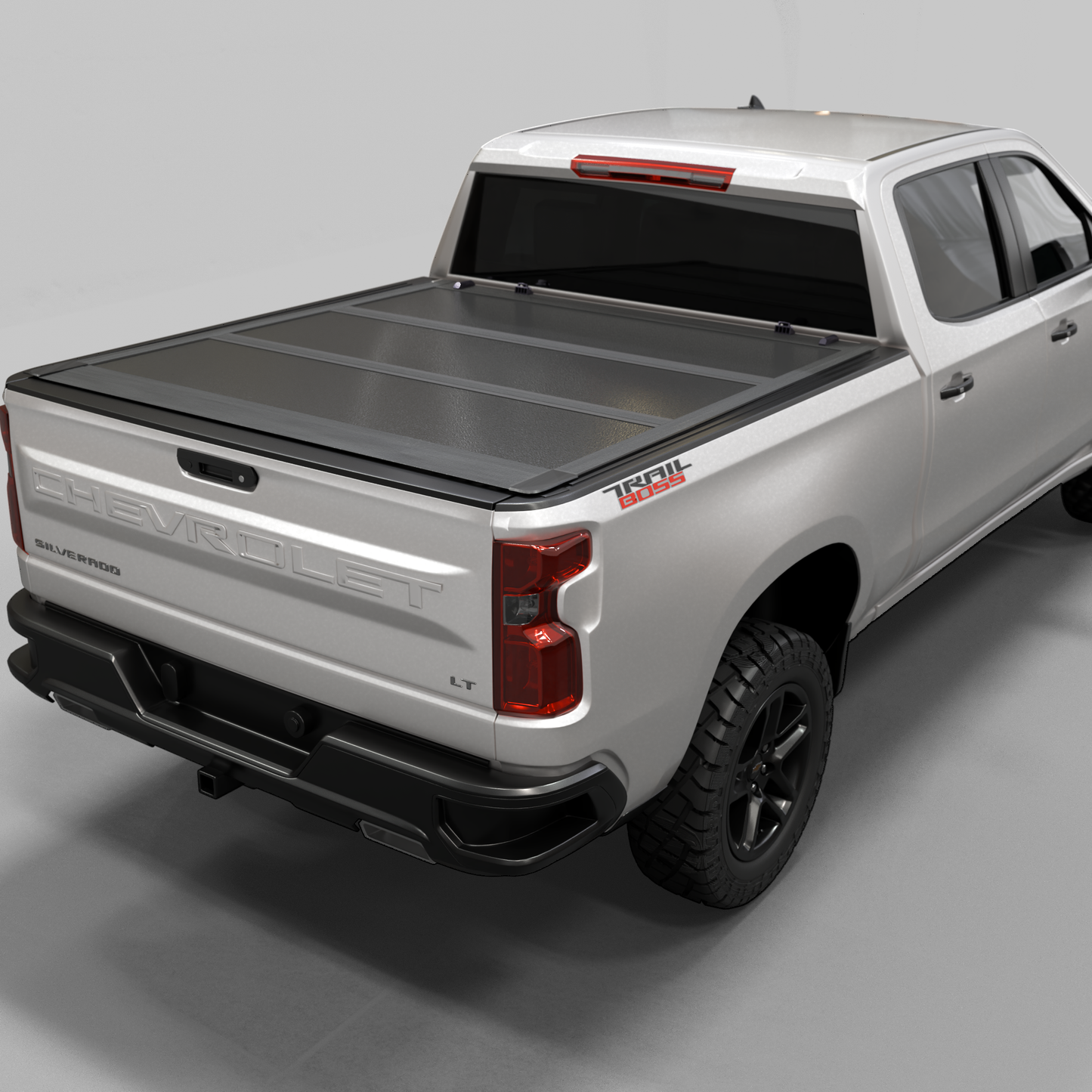 Chevy Silverado/GMC Sierra 2500/3500 HD New Body Style (2020-2025) - Low Profile Hard Folding Truck Bed Tonneau Cover - 6.9FT Bed (82.2")