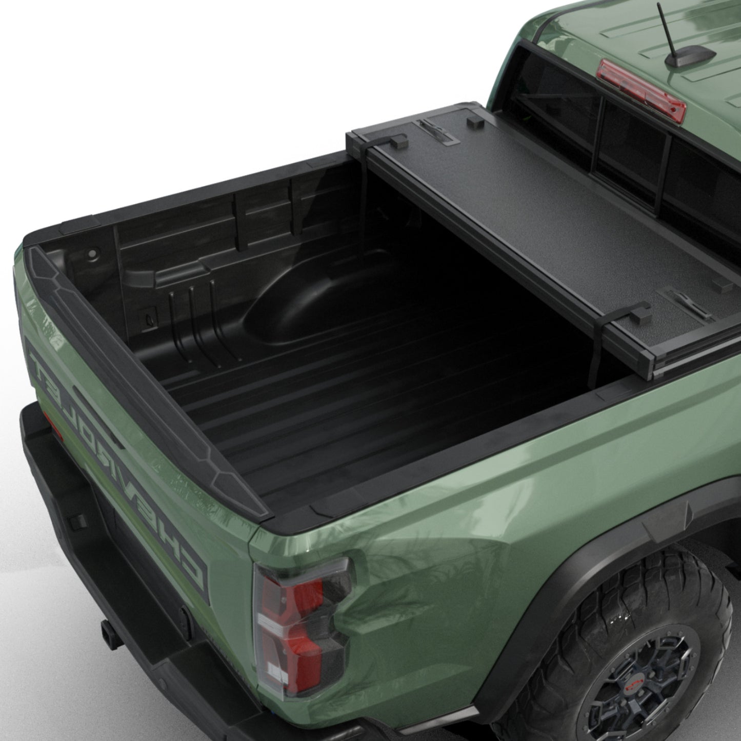 Chevy/GMC HD Silverado/Sierra (2015-2024) - Hard Folding Truck Bed Tonneau Cover
