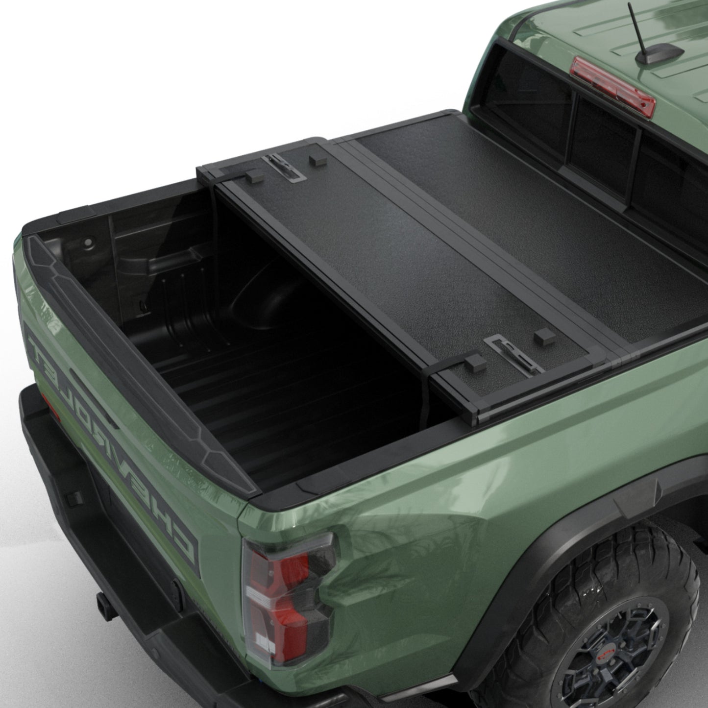 Chevy/GMC HD Silverado/Sierra (2015-2024) - Hard Folding Truck Bed Tonneau Cover
