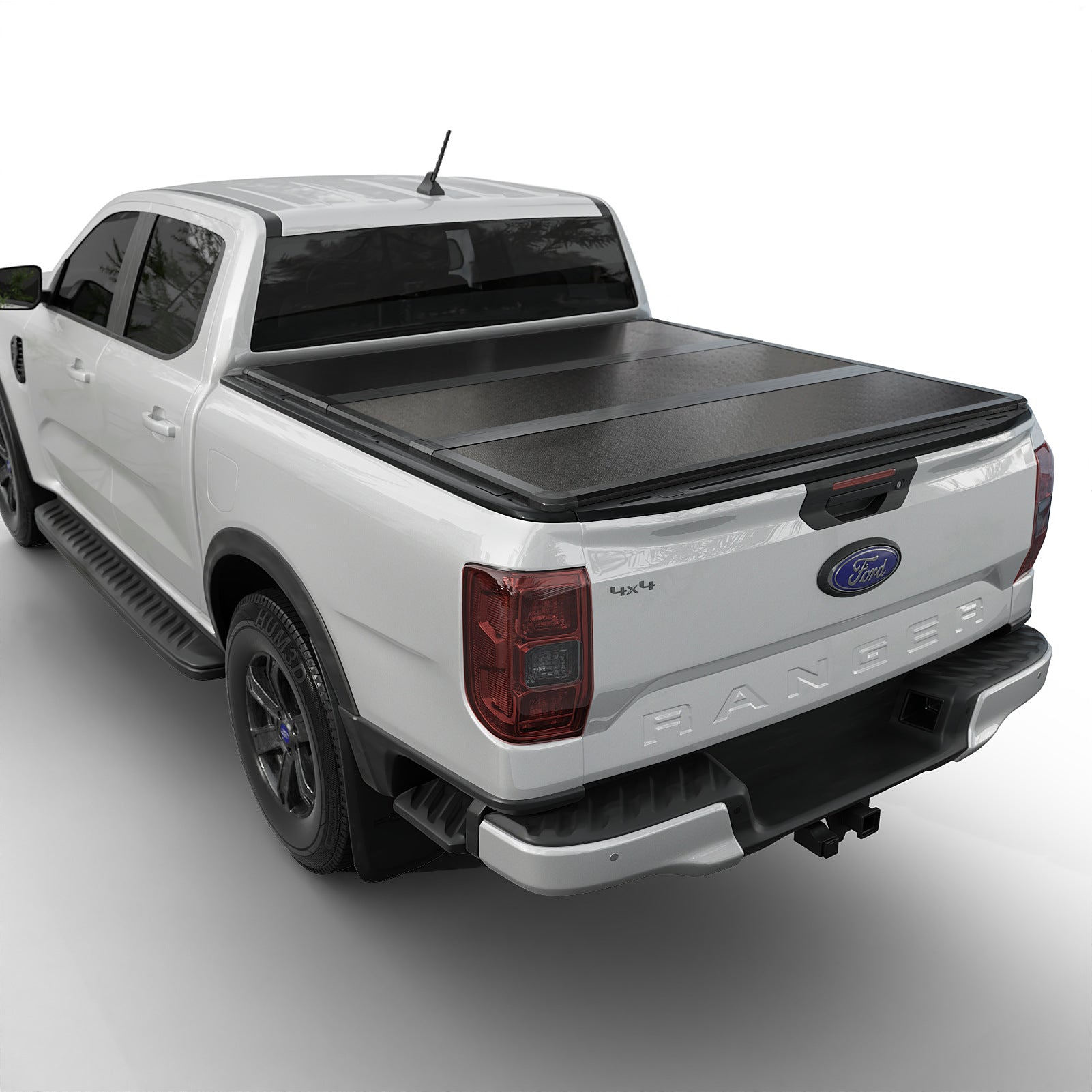 thumbnail image 2 of 5ft Hard Folding Fiberglass Truck Bed Tonneau Cover For 2024-2026 Ford Ranger 5' 1\" (61\") Bed 2 of 12