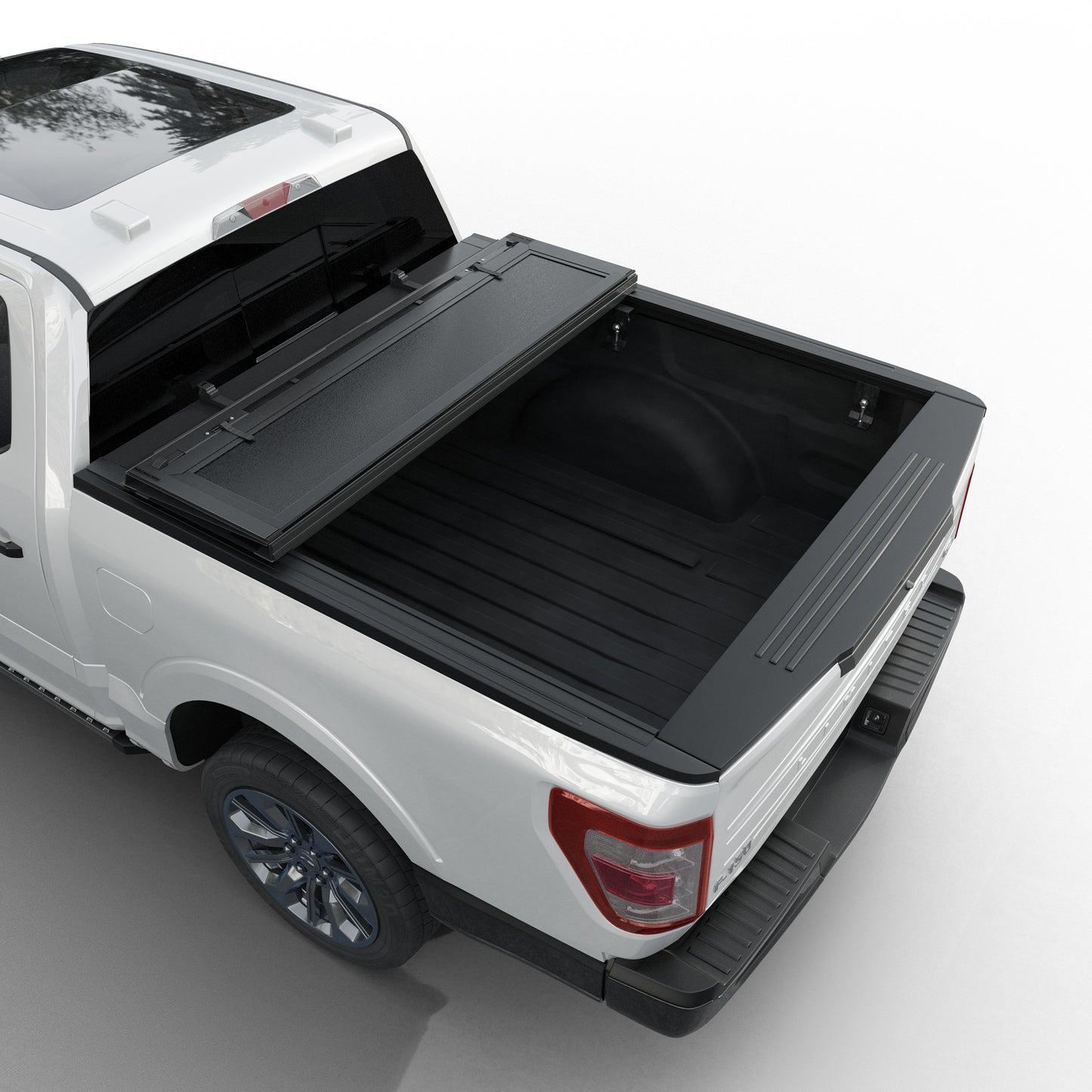 Ford F-150 - Low Profile Flip Up Truck Bed Tonneau Cover