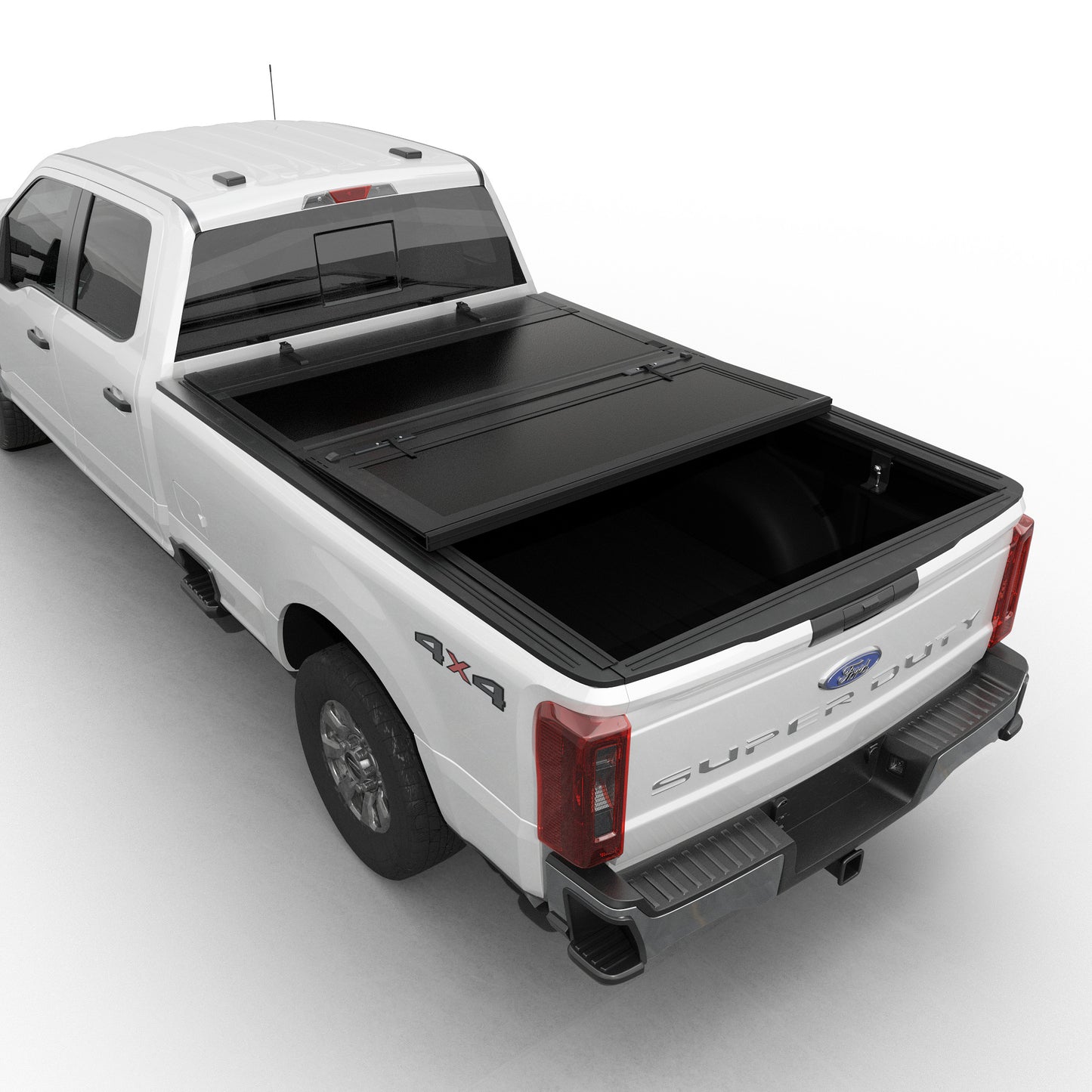 Ford F-250/F-350 Super Duty (2017 - 2026) - Low Profile Flip Up Truck Bed Tonneau Cover - 6.75FT Bed (82")