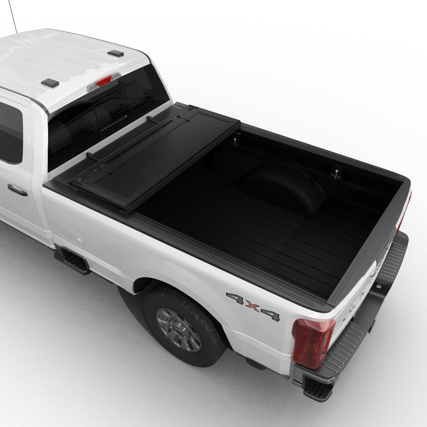 Ford F-250/F-350 Super Duty (2017 - 2026) - Low Profile Flip Up Truck Bed Tonneau Cover - 6.75FT Bed (82")