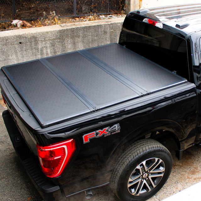 Hard Trifold Truck Bed Tonneau Cover |HTF017|Fits 2015-2025 Ford F150 6'5" Bed (78")