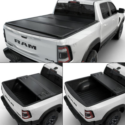 Dodge Ram 1500 - Hard Trifold Truck Bed Tonneau Cover - Without Ram Box - 2002 - 2025