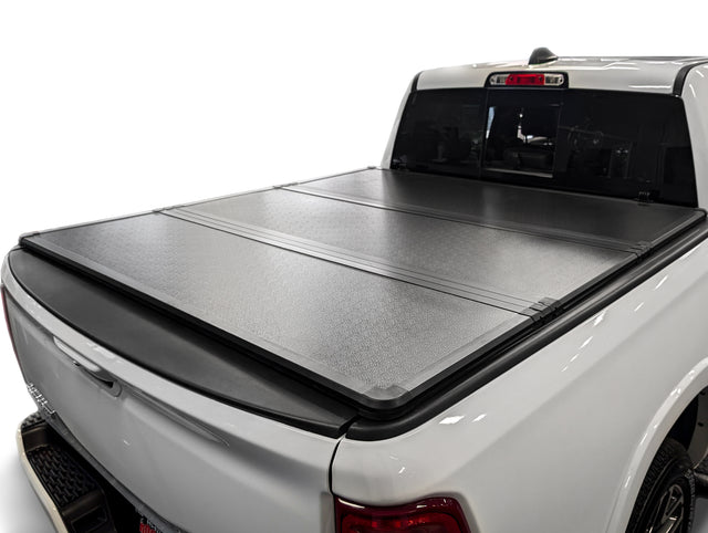 Hard Trifold Truck Bed Tonneau Cover |HTF021|Fits 2016-2025 Toyota Tacoma w/OE Track System 5' 1" Bed (60.5")