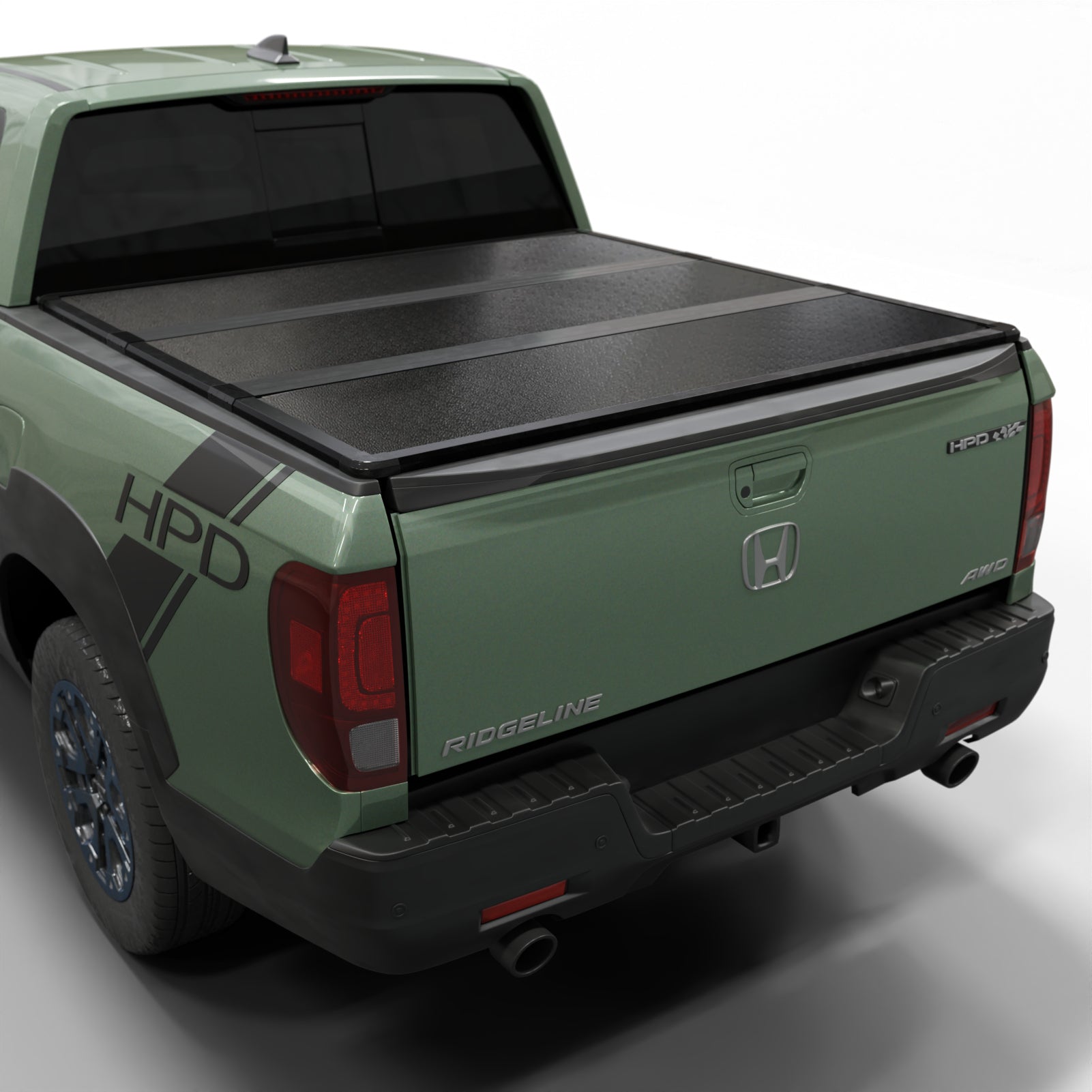 2025 RTL Added Hard Folding Truck Bed Tonneau Cover | Honda Ridgeline ...