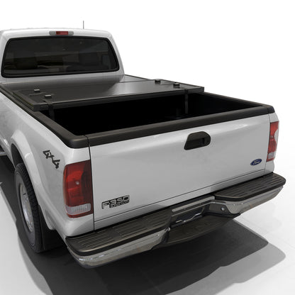Ford F-250/F-350 Super Duty (1999-2016) - Hard Trifold Truck Bed Tonneau Cover - 8FT Bed (98")