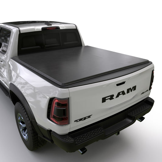 Soft Roll Up Truck Bed Tonneau Cover|SR012|Fits 2009 - 2025 Dodge Ram 1500 6' 4" Bed Without Ram Box (76.3)