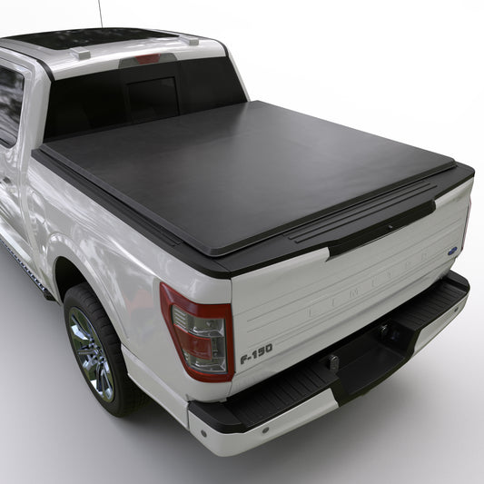 Ford F150 | F150 Lightning (2015 - 2025) Soft Roll Up Truck Bed Tonneau Cover - 5'5"Bed (66")