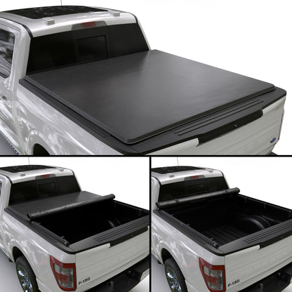 Ford F150 | F150 Lightning (2015 - 2025) Soft Roll Up Truck Bed Tonneau Cover - 5'5"Bed (66")