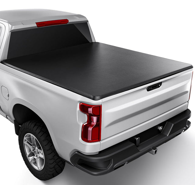 Soft Roll Up Truck Bed Tonneau Cover|SR021|Fits 2016 - 2025 Toyota Tacoma w/ OE track system 5' 1" Bed (60.5")