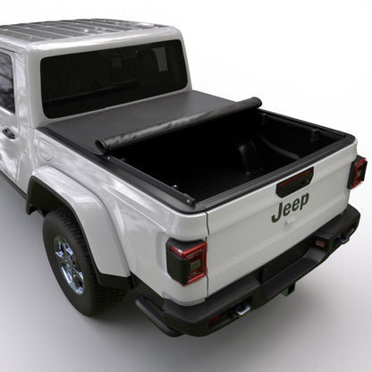 Jeep Gladiator (2020 - 2025 ) Soft Roll Up Truck Bed Tonneau Cover - 5' Bed (60.3")