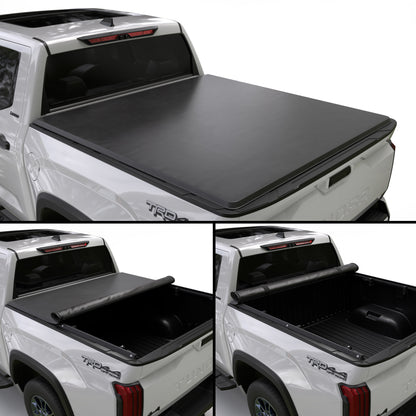 Soft Roll Up Truck Bed Tonneau Cover|SR034|Fits 2022 - 2026 Toyota Tundra 5'6" Bed (66.7")