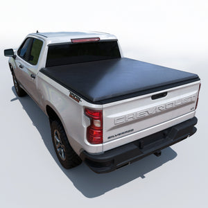 Chevy Silverado/ GMC Sierra (2014 - 2018) - Soft Trifold Truck Bed Tonneau Cover