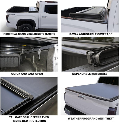 Chevy Silverado/GMC Sierra (2019-2025) - Soft Trifold Truck Bed Tonneau Cover