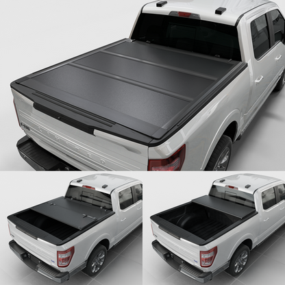 Ford F-150 (2015-2026) - Low Profile Hard Folding Truck Bed Tonneau Cover