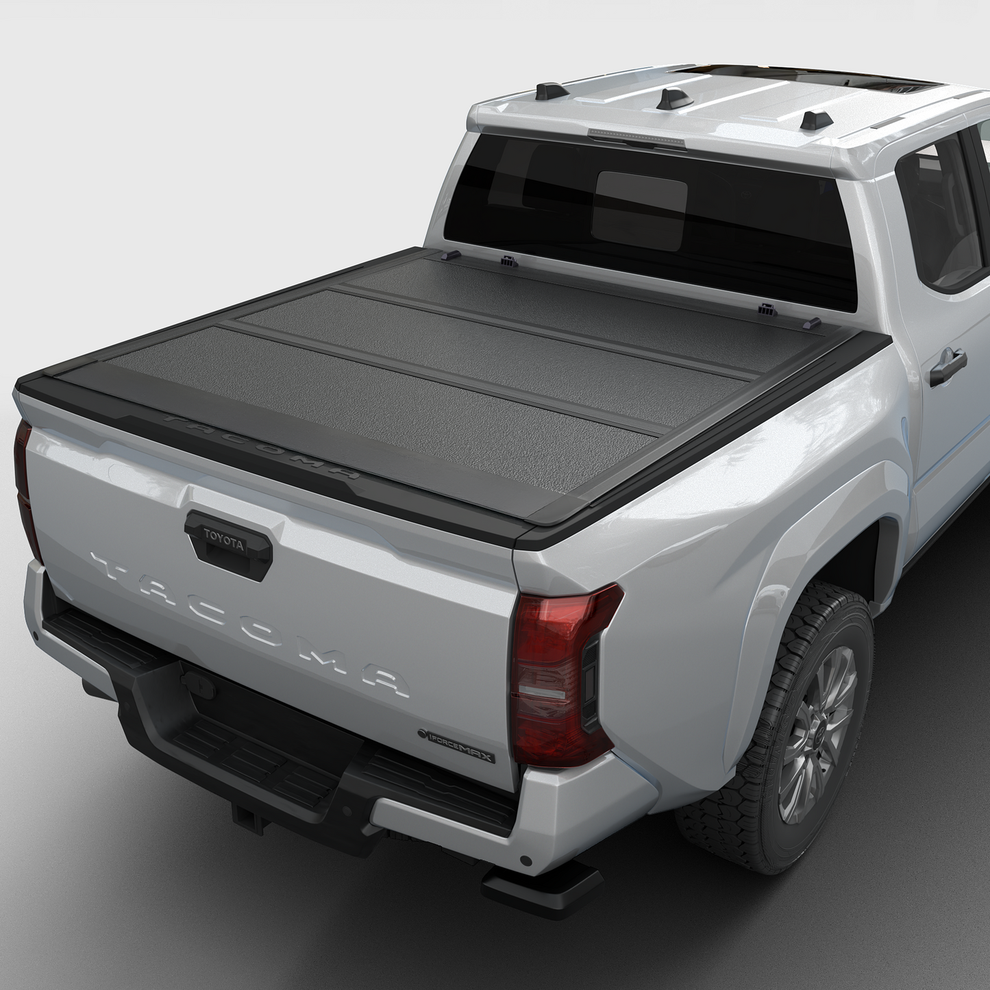 Toyota Tacoma - Low Profile Hard Folding Truck Bed Tonneau Cover - w/OE Track System