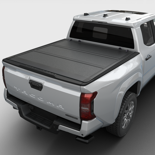 Toyota Tacoma - Low Profile Hard Folding Truck Bed Tonneau Cover - w/OE Track System