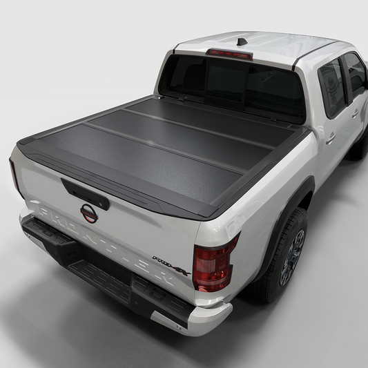 Nissan Frontier - Low Profile Hard Folding Truck Bed Tonneau Cover