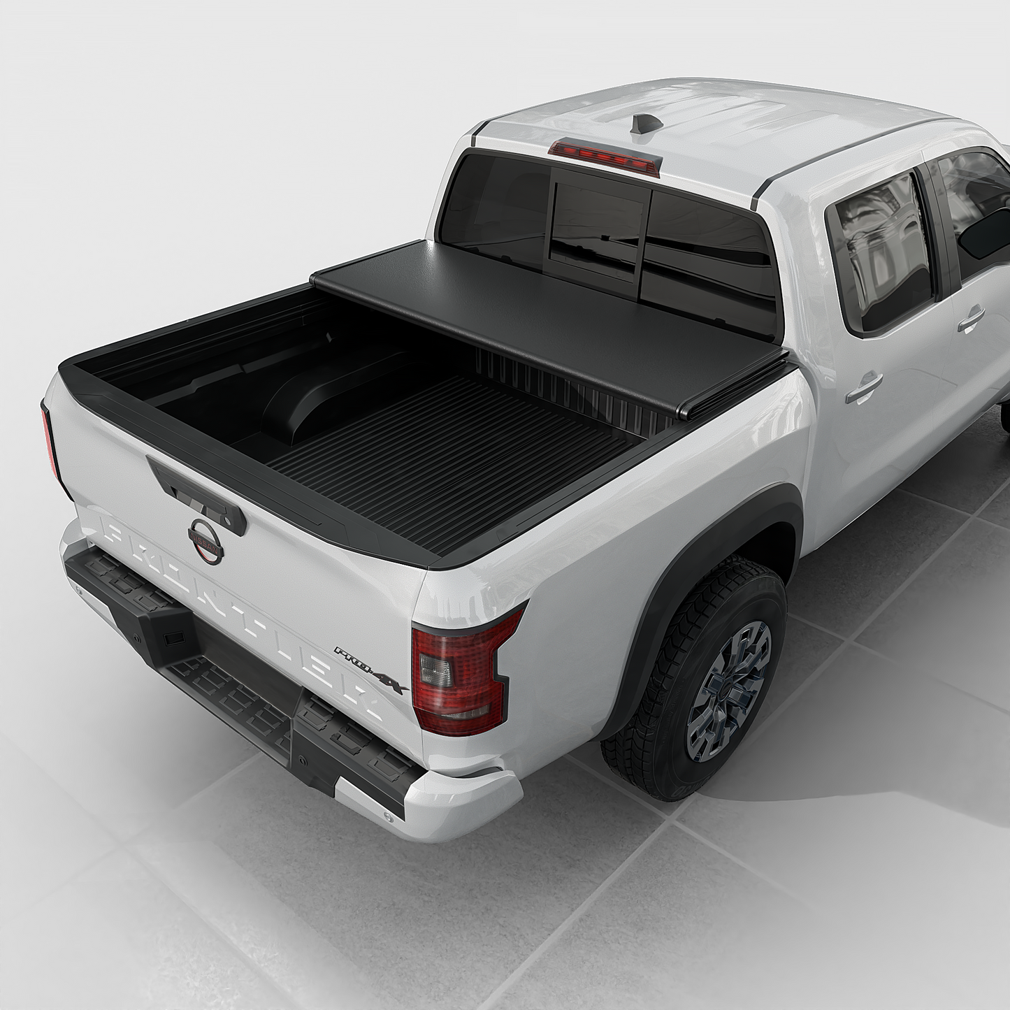 Nissan Frontier - Low Profile Hard Folding Truck Bed Tonneau Cover - 5' Bed (60")