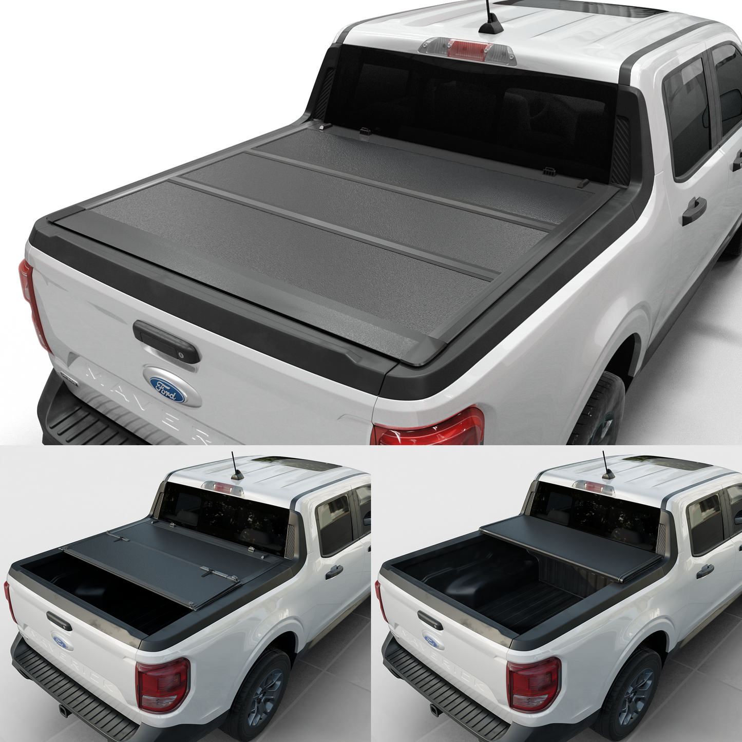 Ford Maverick (2022-2026) - Low Profile Hard Folding Truck Bed Tonneau Cover - 4'6" Bed (54.4")
