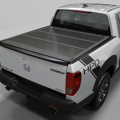 Honda Ridgeline (2017-2025) - Low Profile Hard Folding Truck Bed Tonneau Cover - 5' Bed (64")