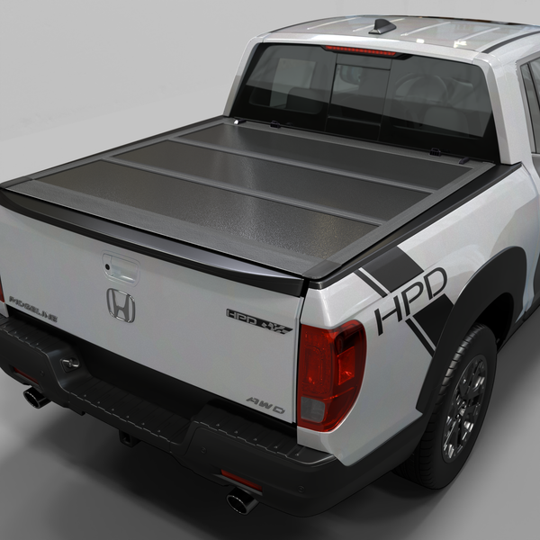 Honda Ridgeline (2017-2025) - Low Profile Hard Folding Truck Bed Tonneau Cover - 5' Bed (64