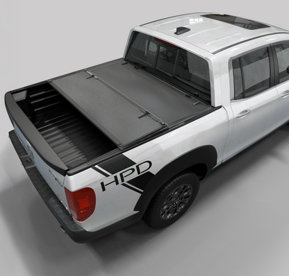 Honda Ridgeline (2017-2025) - Low Profile Hard Folding Truck Bed Tonneau Cover - 5' Bed (64")
