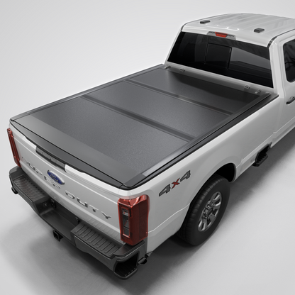 Ford F-250/F-350 Super Duty (2017-2026) - Low Profile Hard Folding Truck Bed Tonneau Cover - 6.75FT Bed (82")