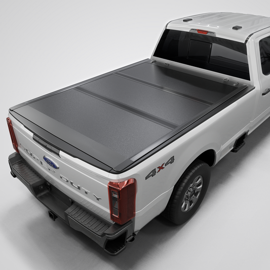 Ford F-250/F-350 Super Duty (2017-2026) - Low Profile Hard Folding Truck Bed Tonneau Cover - 6.75FT Bed (82")