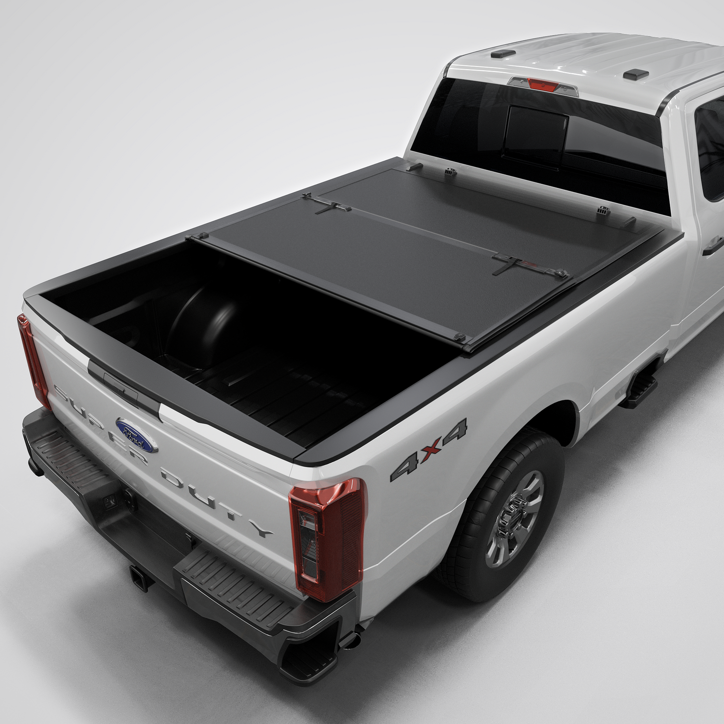 Ford F-250/F-350 Super Duty (2017-2026) - Low Profile Hard Folding Truck Bed Tonneau Cover - 6.75FT Bed (82")