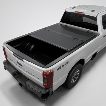 Ford F-250/F-350 Super Duty (2017-2026) - Low Profile Hard Folding Truck Bed Tonneau Cover - 6.75FT Bed (82")