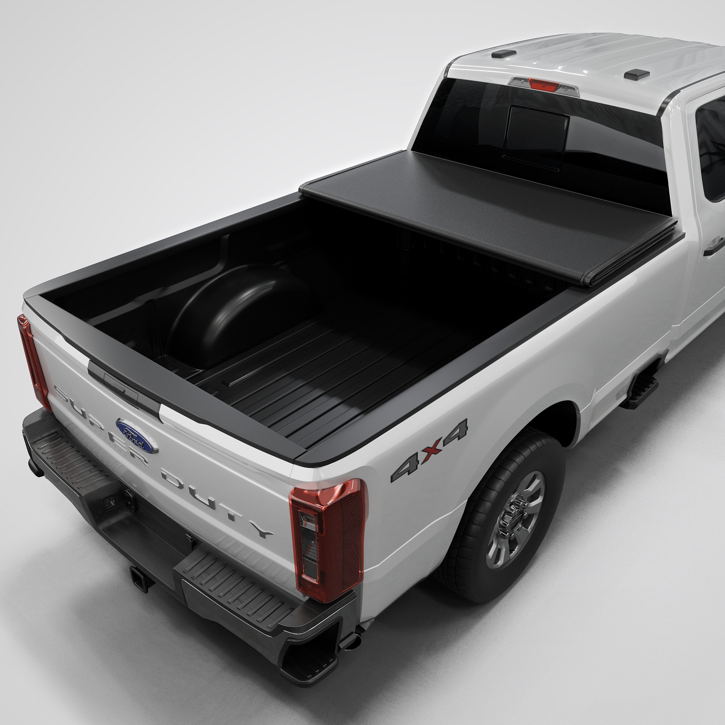 Ford F-250/F-350 Super Duty (2017-2026) - Low Profile Hard Folding Truck Bed Tonneau Cover - 6.75FT Bed (82")