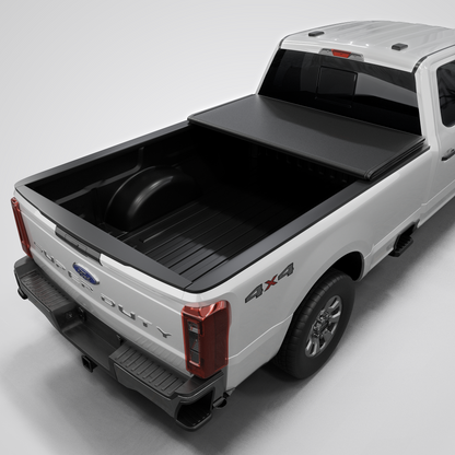 Ford F-250/F-350 Super Duty (2017-2026) - Low Profile Hard Folding Truck Bed Tonneau Cover - 6.75FT Bed (82")