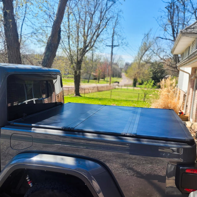 Hard Trifold Truck Bed Tonneau Cover |HTF031|Fits 2020-2025 Jeep Gladiator 5' Bed (60.3")