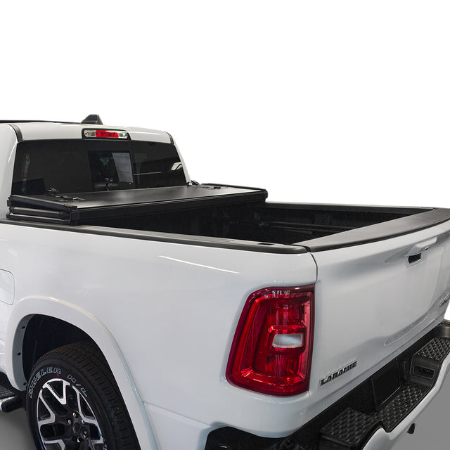 Hard Trifold Truck Bed Tonneau Cover|HTF034|Fits 2022-2025 Toyota Tundra 5‘6" Bed w/OE Rail System (66.7")