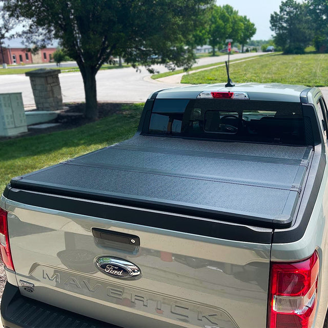 Hard Trifold Truck Bed Tonneau Cover|HTF037|Fits 2022 - 2025 Ford Maverick 4' 6" Bed (54.4")