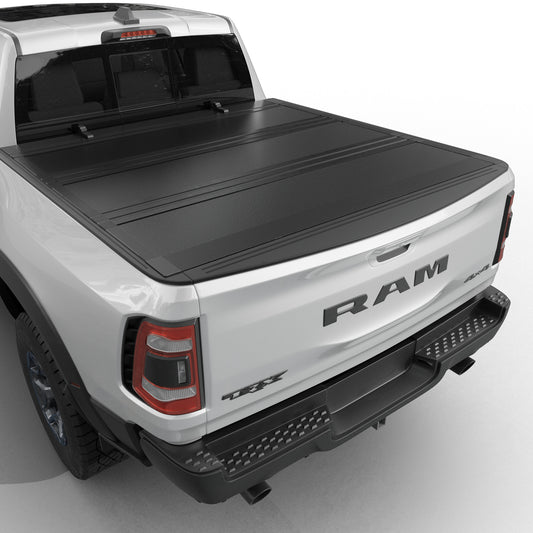 Dodge Ram 1500 - Low Profile Flip Up Truck Bed Tonneau Cover - Without Ram Box